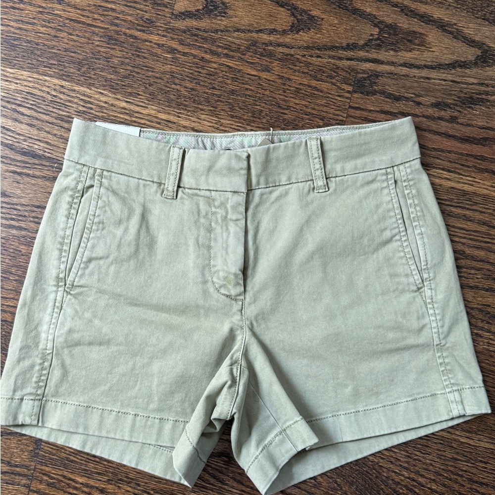 J. Crew Women's Olive Chino Shorts